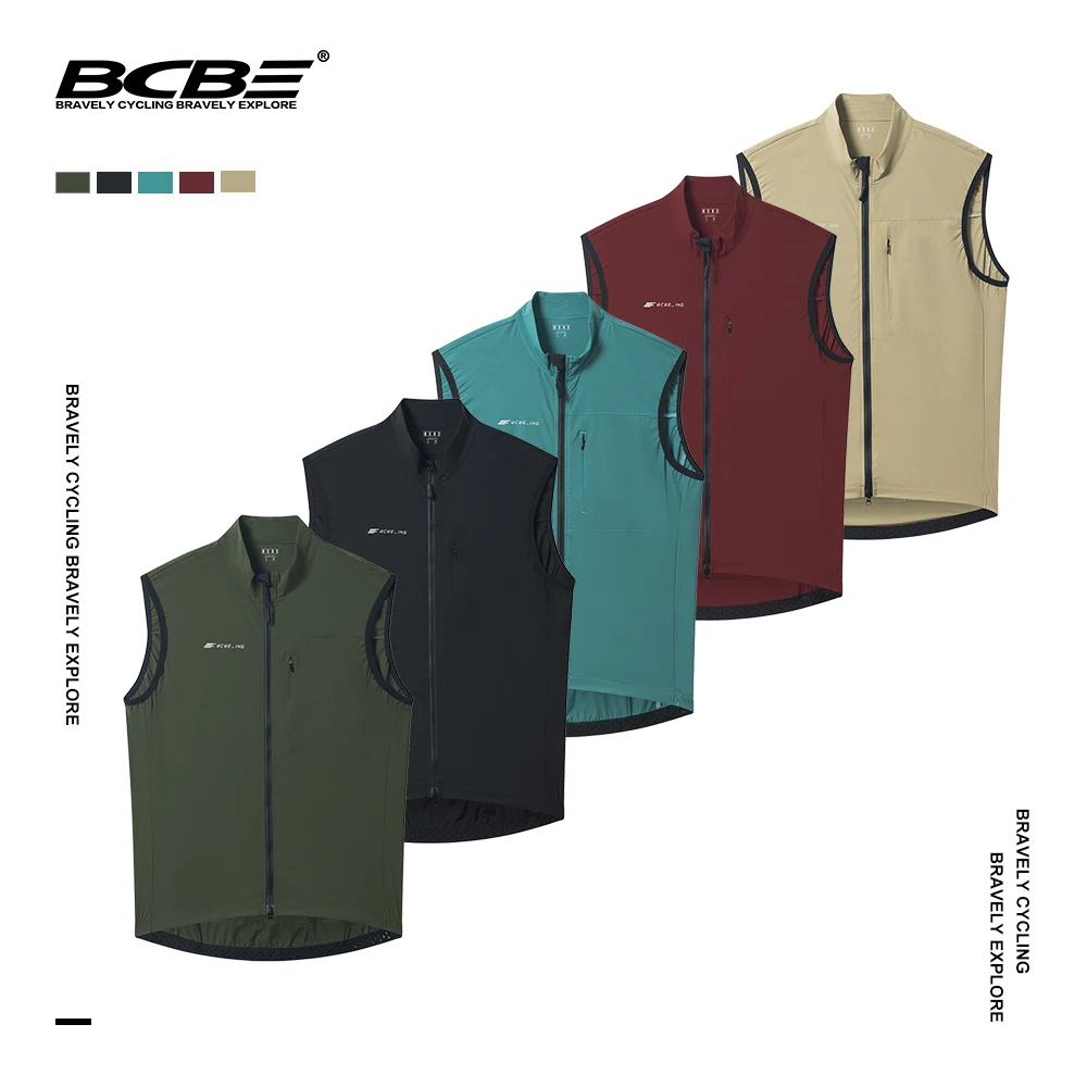 

BCBE Pro Lightweight Cycling Vest Men Windproof Sleeveless Cycling Gilet Breathable Quick Dry Bicycle Gilet MTB Road Bike Jersey