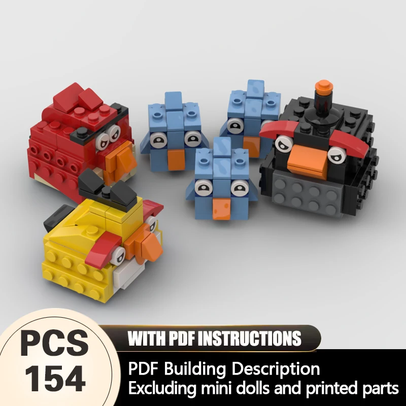 Creators Animal Series Model MOC Building Bricks Small Bird Pack Modular Technology Gifts Holiday Assemble Children Toys Suit