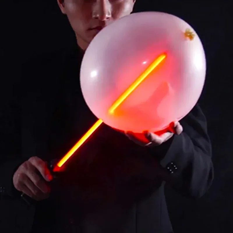 S-Ray by Sun Magic Tricks Chargable Lightsaber Thru Balloon Smoke Producing Magic Stick Stage Illusions Gimmicks Mentalism Props