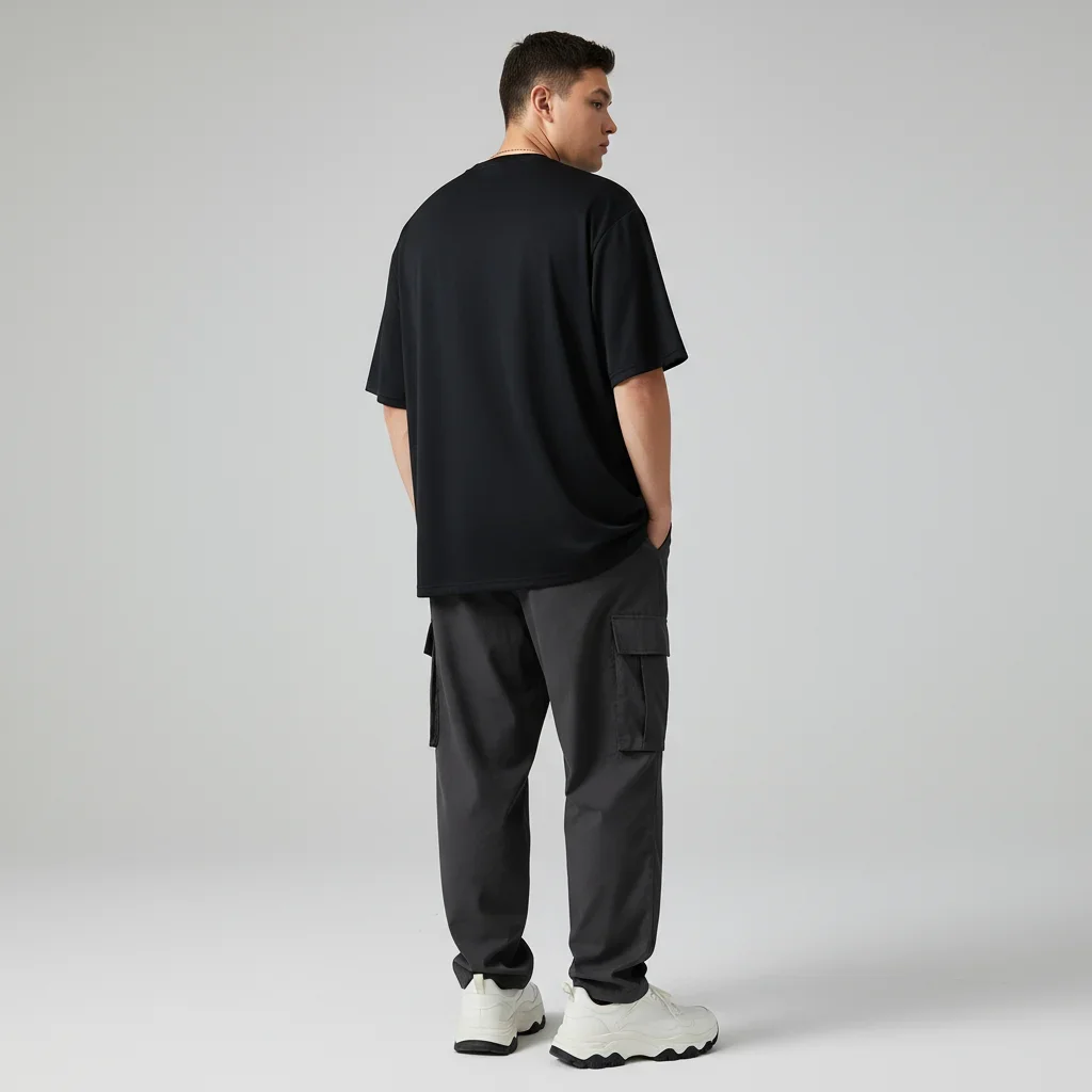 الصيف تي شيرت الرجال 6XL 7XL حجم كبير الحرير الجليد قصيرة الأكمام في الهواء الطلق الترفيه الرياضة تنفس التجفيف السريع تشغيل اللياقة البدنية #6