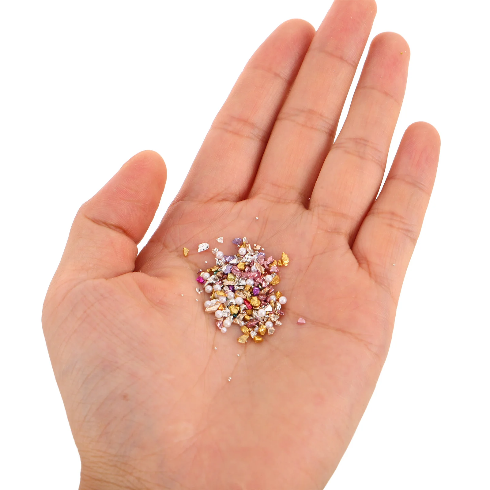 

10 Boxes Multicolor Nail Glitter Flakes Sparkling Crushed Stone Rhinestones 3D Irregular Charms for Elegant Nail Art Decor