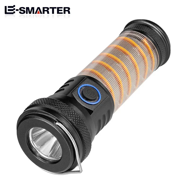 3 em 1 lanterna led ao ar livre tipo c carregamento lâmpada de acampamento ao ar livre à prova dwaterproof água led atmosfera luz 2000mah para pesca exploração