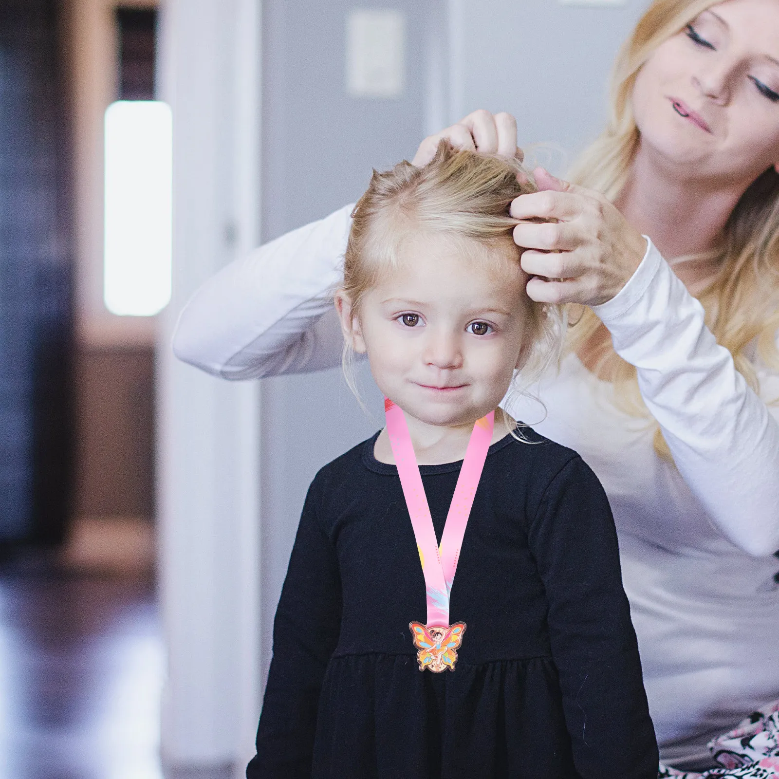 Butterfly Dance Trophy Medal Metal Award Neck Ribbon Children's Ballet Competitions Talent Shows Winner Recognition Medals