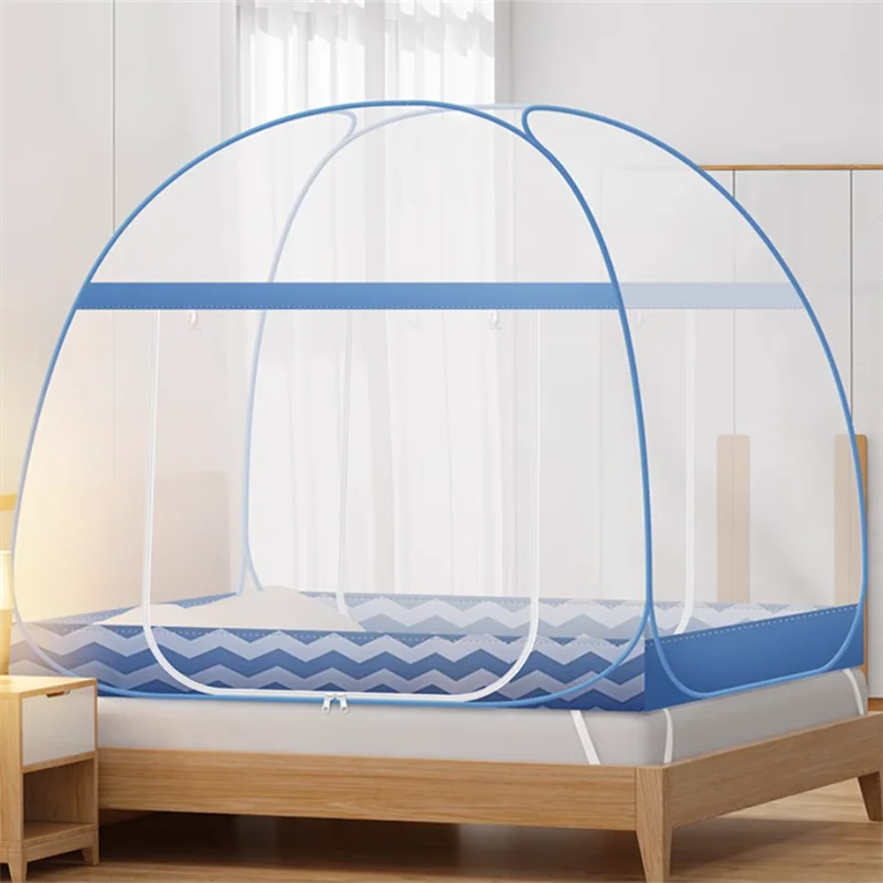 Large Space Double Bed Mosquito Net New Home Yurt Mosquito Net Portable Foldable Dormitory Single Mosquito Net Bedroom