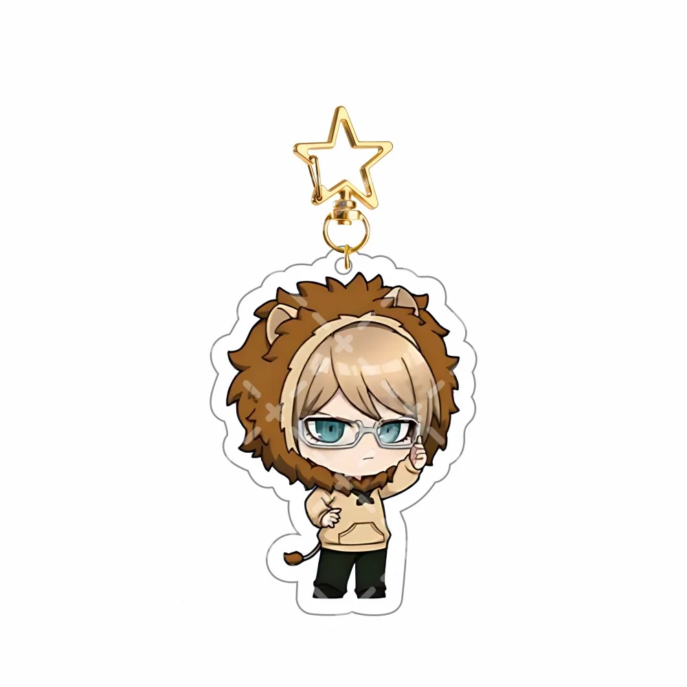Danganronpa Gundham Tanaka Hippo Hood Q Version Acrylic Stand Double Sided Hamster Anime Boy Desk Decor Fans Collect Gift