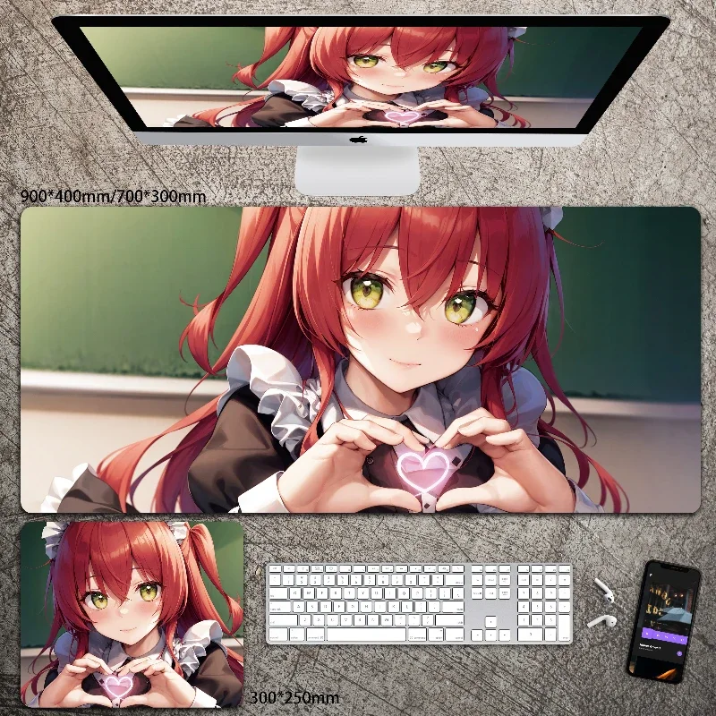 Bocchi The Rock Mouse Pad Customized 3mm Cartoon Anime Extra Large Rubber Mouse Pad Esports Gaming Keyboard Anti Slip Mouse Pad