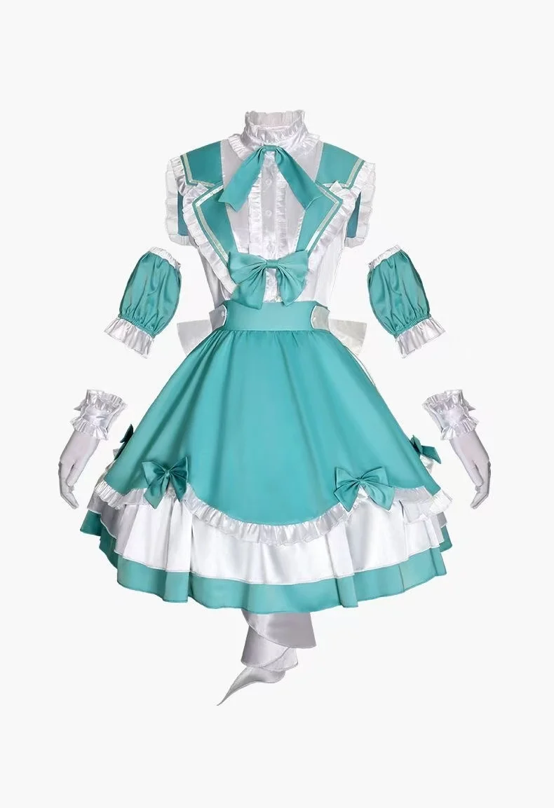 

cosplay anime service future mirror bell 16th anniversary stage cosplay animation game set and wig