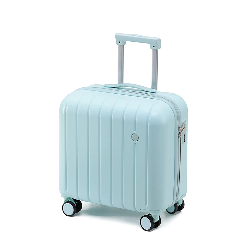 Professional Customized Luggage Solid and Smooth Business Rolling Luggage Cart Children's Small Boarding Boxes