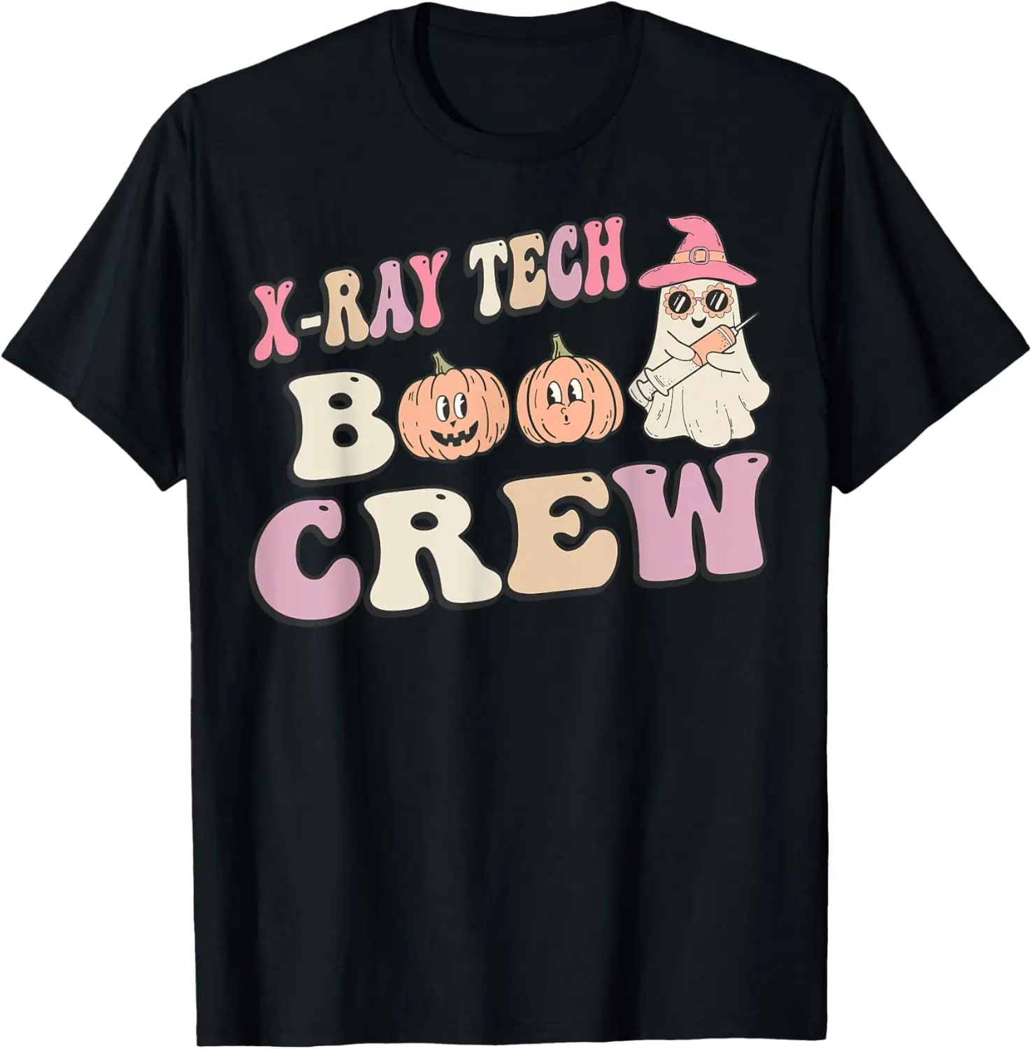 XRay Tech Boo Crew Funny Halloween Radiology Technologist T-Shirt