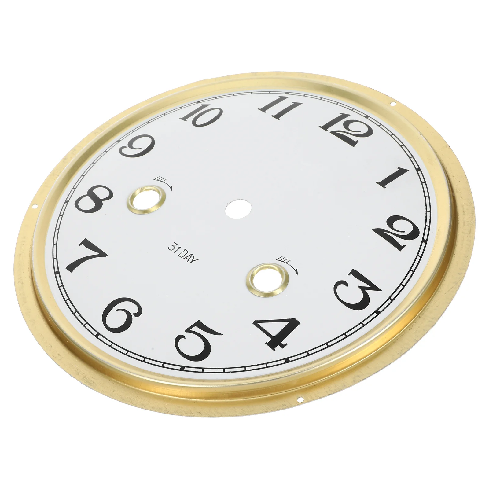 

Zinc Alloy Clock Dial Replacement Insert DIY Round Clock Face Arabic Numeral Wall Clocks Craft Kit Clocks for Living Room
