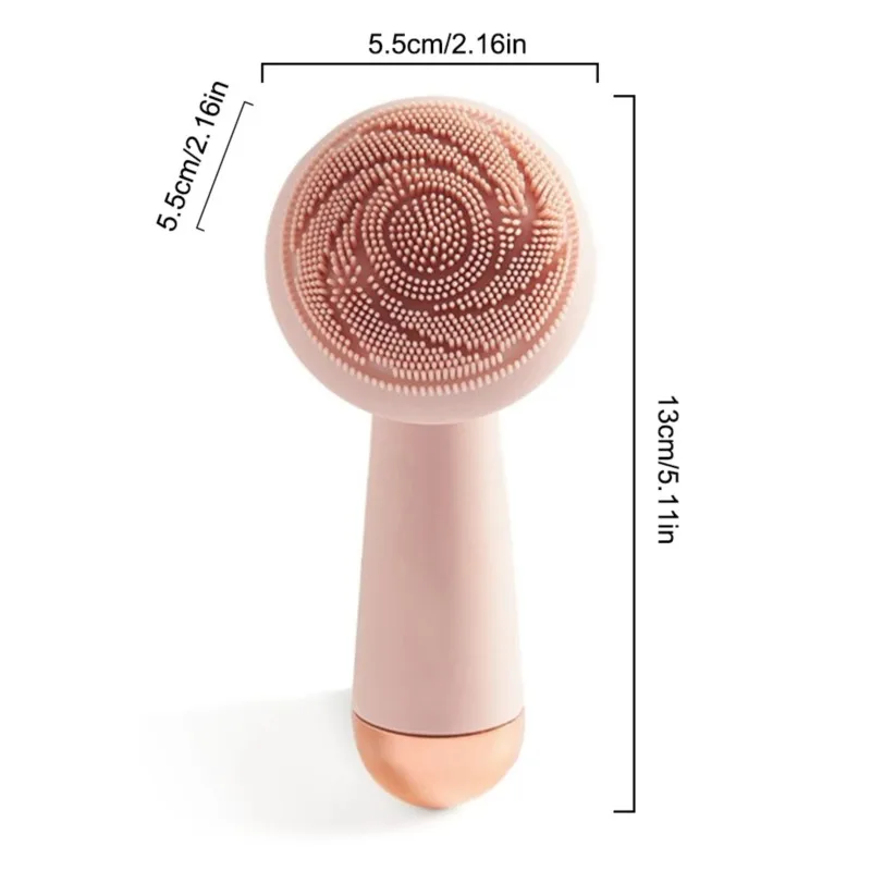 แปรงซิลิโคนไฟฟ้าแปรงหน้า USB แปรงทําความสะอาดกันน้ํา Sonic Vibration Cleanser Deep Pore ทําความสะอาดผิวนวด
