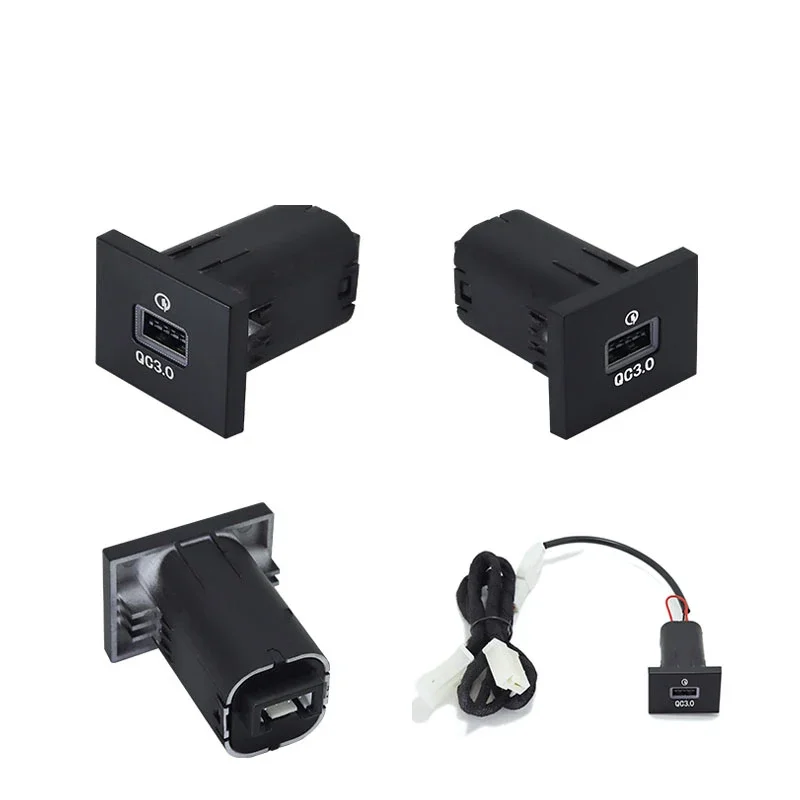 Complete 1PC Quick Charge Cigarette Lighter Car Charger QC3.0 USB Interface Socket Fast Car Charger For Ford Focus 4