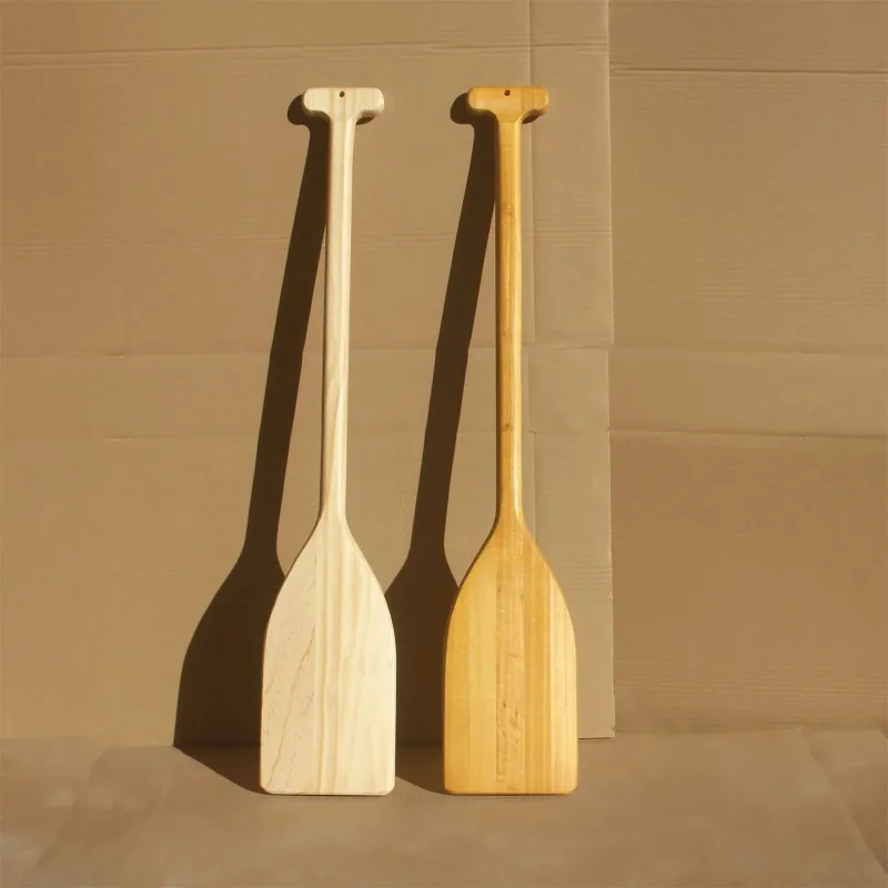 Wooden Canoe Paddle Lightweight 80 cm Hand Crafted Boating Oar Nautical Decoration for Home Office Outdoor Pool Decoration