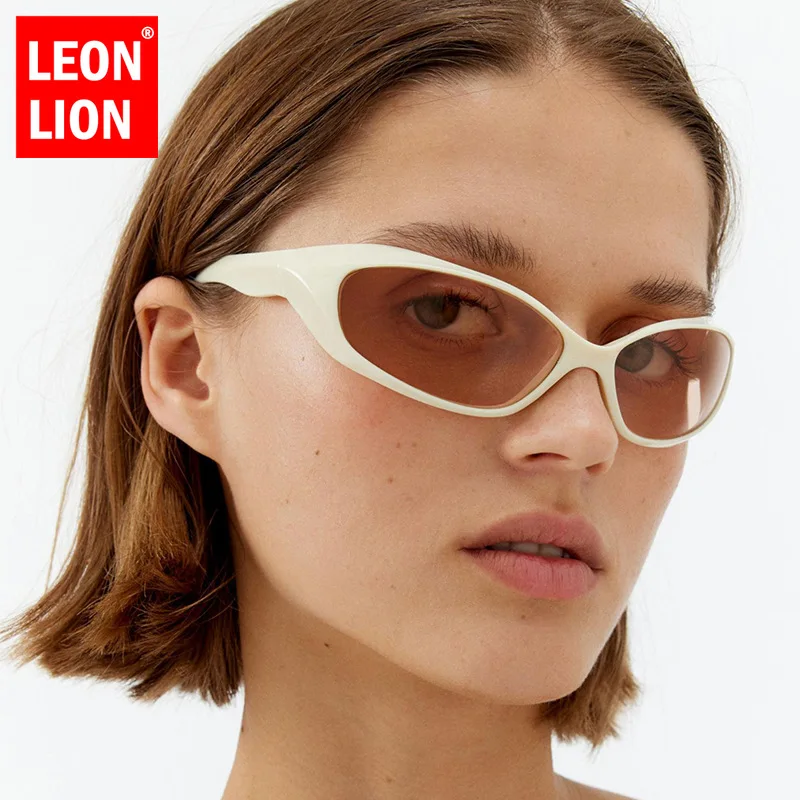 LeonLion Sports Y2K Sunglasses Women Vintage Avant-garde Goggles Women/Men Simple Outdoor Sports Sun Glasses Female Gafas De Sol