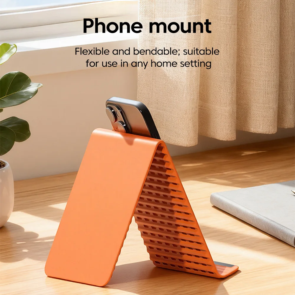 Desktop Mobile Phone Stand Creative Foldable Silicone Phone Stand Notebook Tablet Stand Lazy Person Stand