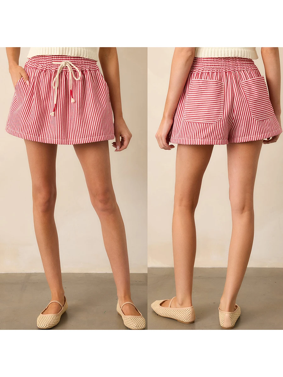 Minigonne moda donna Stampa floreale Orlo con volant Gonne a trapezio Gonne casual primavera estate con elastico in vita