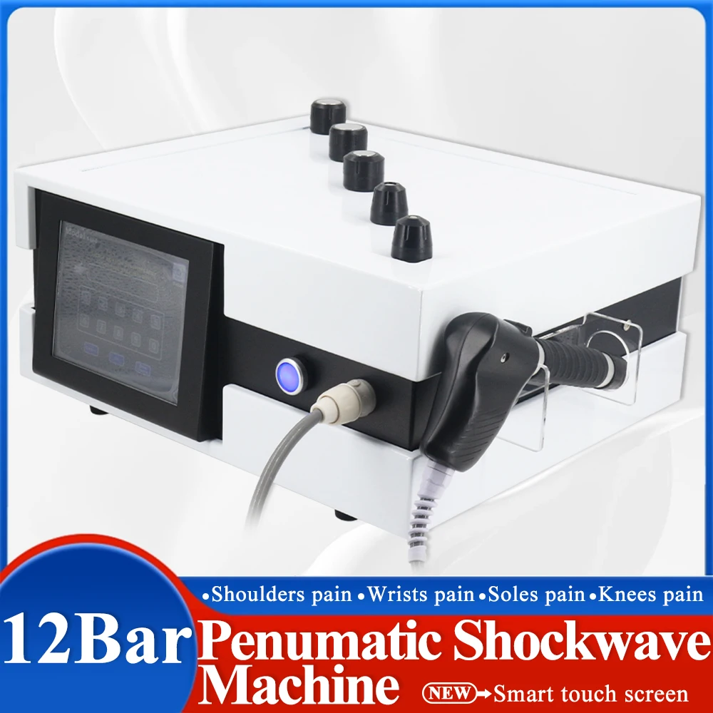 

Pneumatics Shockwave Therapy Machine Effective Treat ED Relieve Body Pain 12Bar Professional Physiotherapy Shock Wave Massager