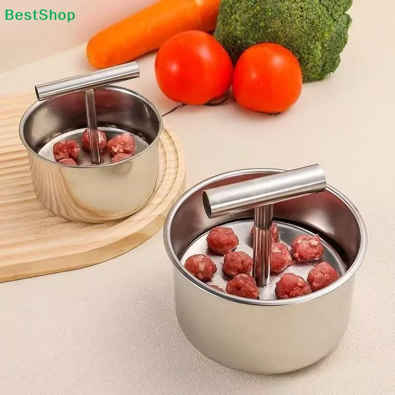 Kitchen Gadgets Modern - 〔G〕Handmatige vleesballetjesmaker van roestvrij staal, vleesballetjesgereedschap,