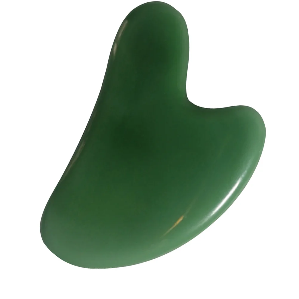 Natuurlijke Jade Guasha Board Hartvormige Gua Sha Gezichtshulpmiddel Voor Gezicht Lichaamsmassage Schrapen Bloedcirculatie Huidverzorging