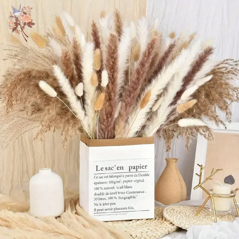 320 Piezas de Flores Secas Mix - Pampas Grass Decor reseña y precio