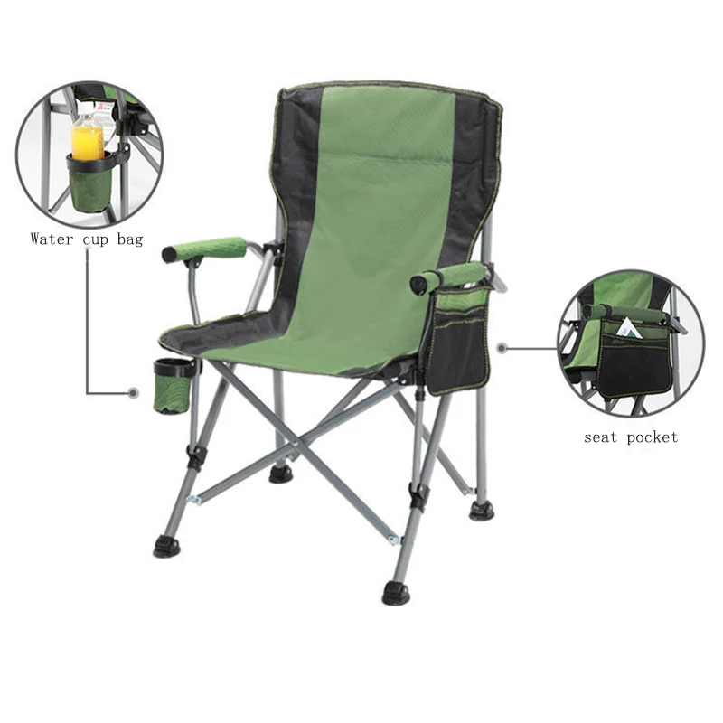 Outdoor Folding Armchair Camping And Camping Equipment Beach Fishing Office Portable Director Leisure Bbackrest Chairs