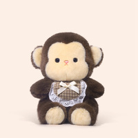 Cute Animal Monkey Plush Toys Kids Doll Birthday Soft Sleeping Gifts Well-behaved Cartoon Stuffed Anima Appease Doll Sweet Gift