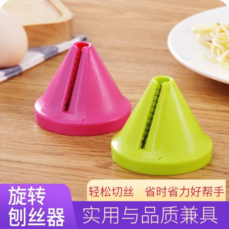 Cucumber Shredder Kitchen Multi-Function Rotating Grater Creative Spiral Rotating Chopper