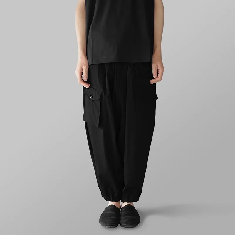 

FANDISHI 2024 new Japanese and Korean style casuals Loose fit Dark winds Men's pants