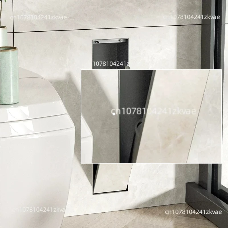Hidden Stainless Steel Niche Toilet Recessed Toilet Brush Bathroom
