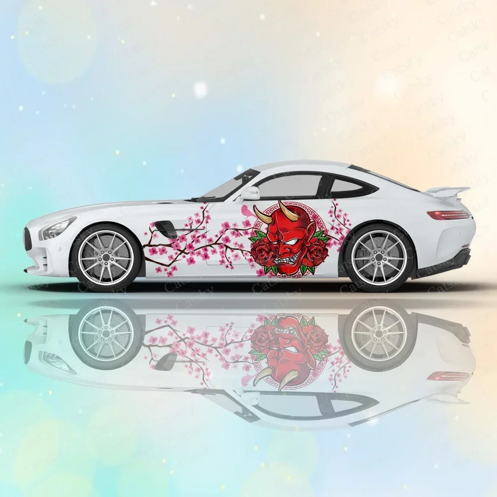 

Japanese Oni Demon Car Body Stickers Anime Itasha Vinyl Car Side Decal Sticker Anime Car Body Sticker