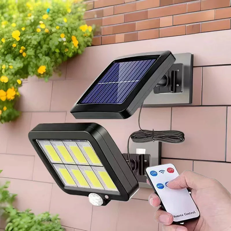 

160COB Solar Split Wall Lamp 3 Mode Waterproof Motion Sensor Garden Street Lights Solar Lamp Garden Security Wall Light