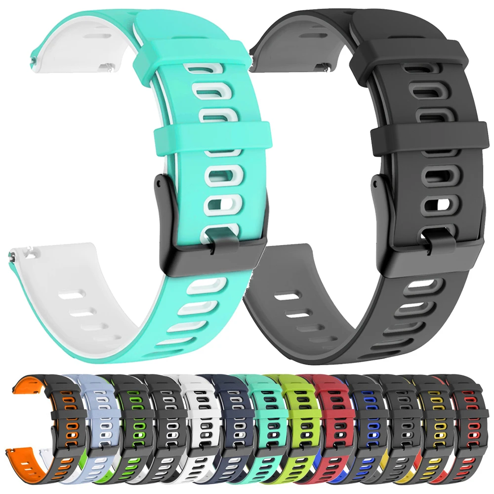 20mm 22mm Silicone Watch Band For Amazfit Cheetah 2 Ultra/2 Pro / Active Max 2 3/Bip Max 6 5 3 U/Balance 3 2 Wriststrap Bracelet