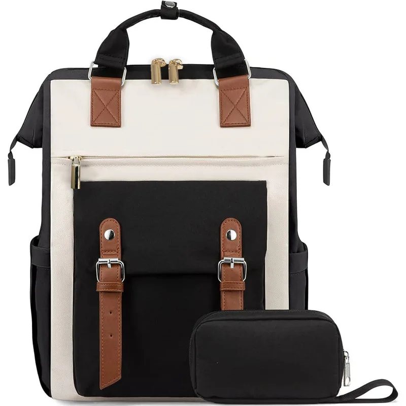New cross-border large-capacity college-style backpack, high-appearance niche commuter backpack, mommy business travel backpack view 4