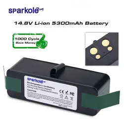 Sparkole 5.3 Ah 14.8V akumulator litowo-jonowy z ogniwami marki do iRobot Roomba 500 600 700 800 serii 560 620 630 650 760 770 870 R3