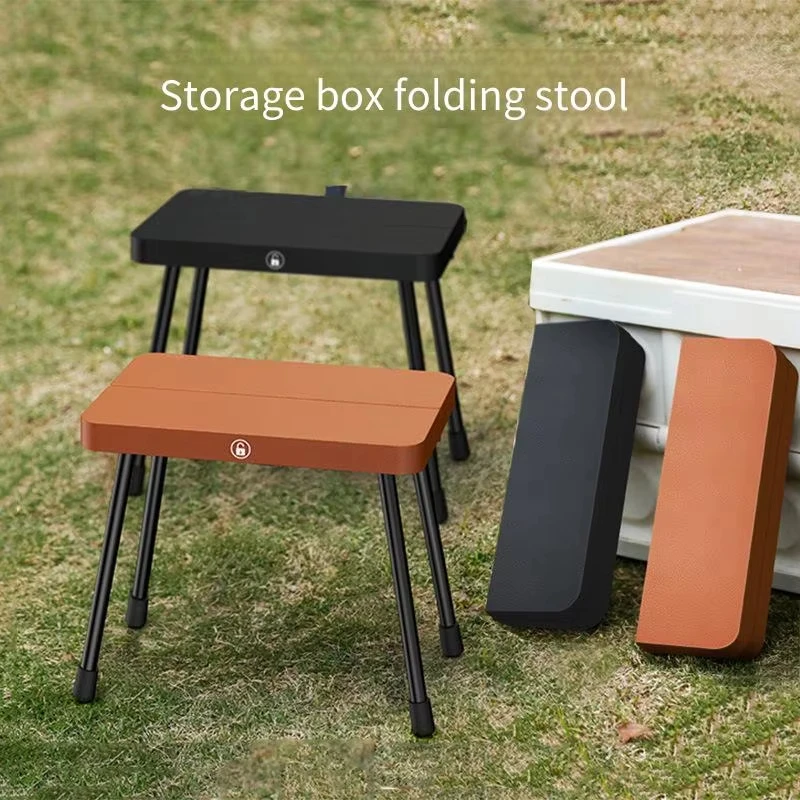2026 Outdoor Camping Folding Pony Stool Ultra Light Aluminum Alloy Portable Fishing Bench Travel Chair