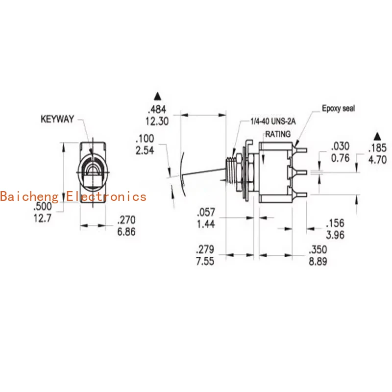 10 peças interruptor de alternância de alça plana de 3 pés e 2 velocidades T8013-UHBQ balancim puxar modelo de avião controle remoto