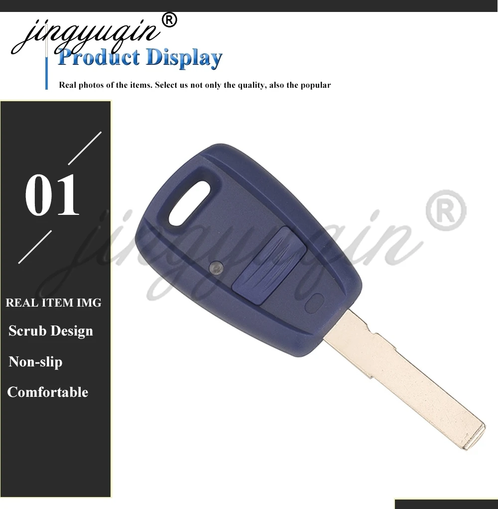 jingyuqin P/N: 71744151 Fernbedienung für Autoschlüssel, 1 Taste, 433 MHz, ID48, für Fiat Doblo 2001–2010, Albea Palio Punto 2005, 2006, 2007, 2008 – Detail 6