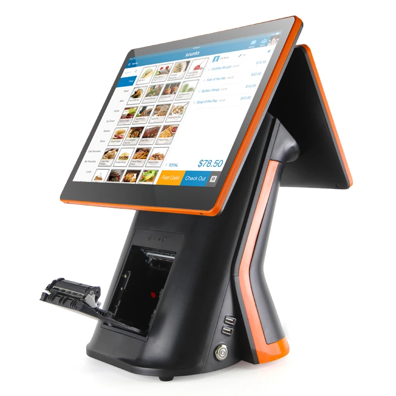 Android Pos Terminal اشترِ سعر آلة نقاط البيع الإلكترونية لتسجيل النقدية مع طابعة 58 مم 80 مم