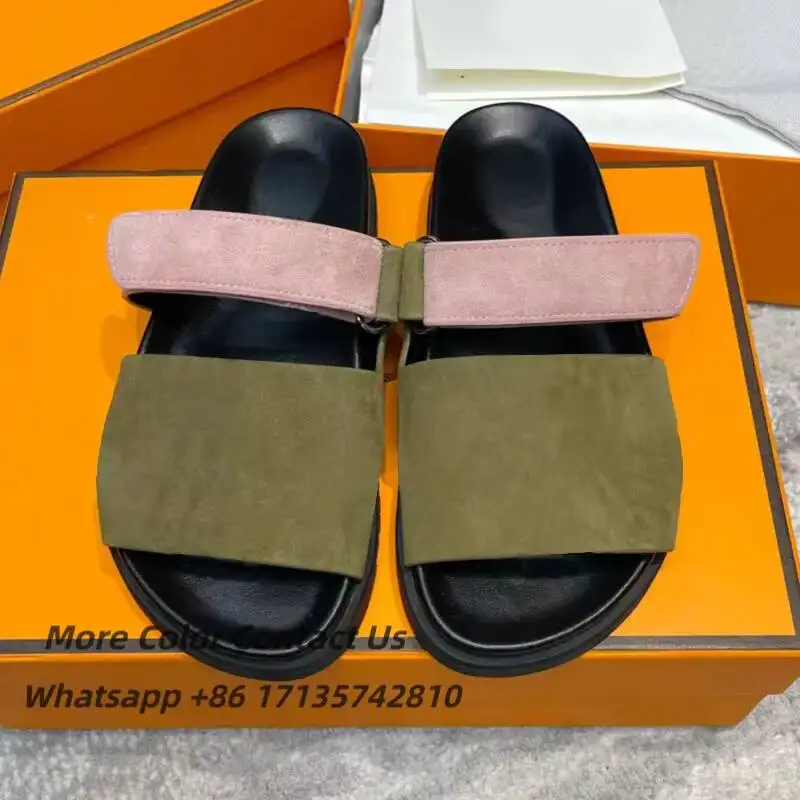

Designer Sandals Women Woman Slippers Black Green Chaussure Luxury Sliders Bottom Flip Flops Casual Beach Sandal Shoes 35-42