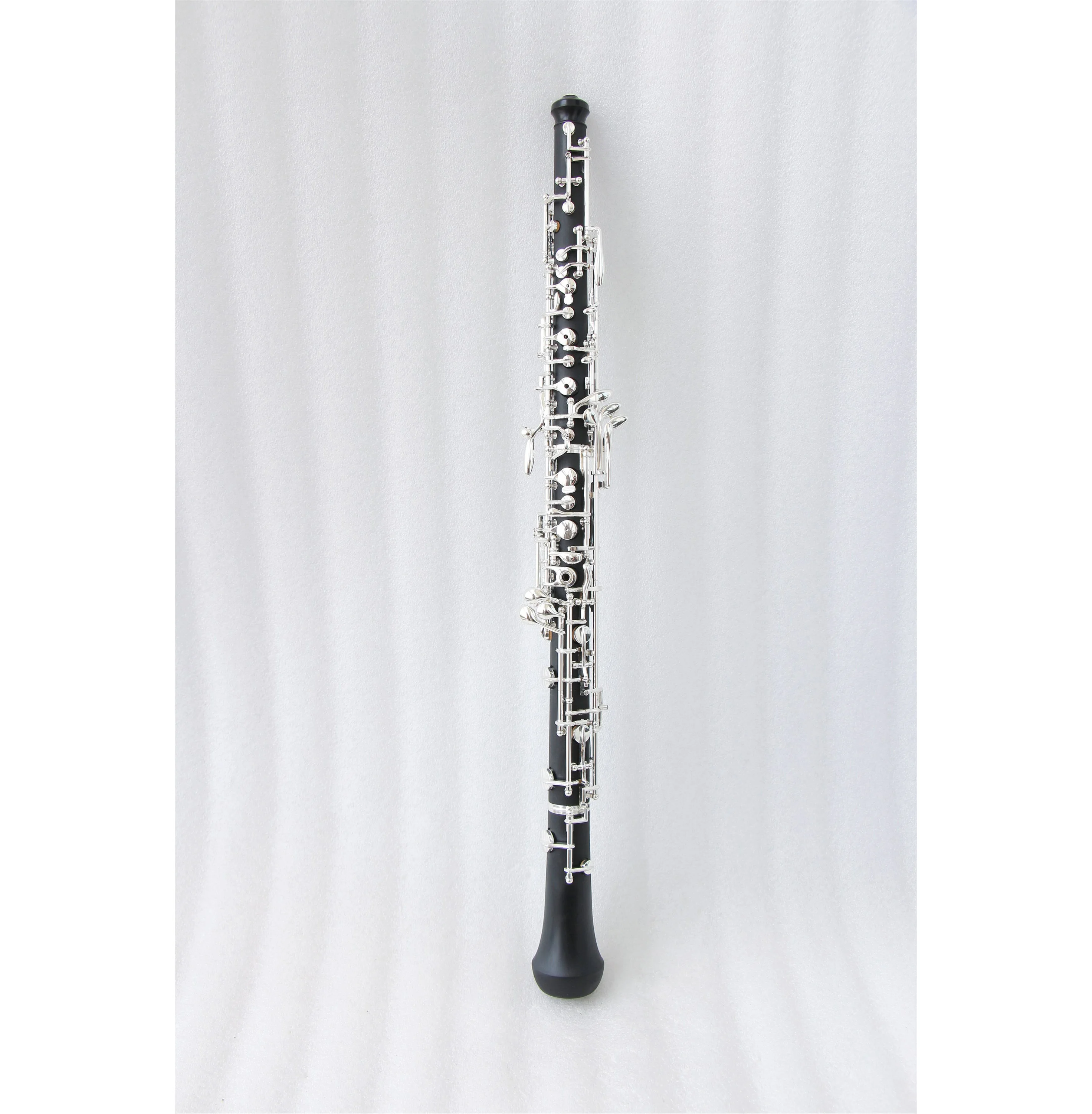 Professional C Tone Semi-automatic Oboe Composite Wood Body Silver Plated Keys with 3rd Octave Key Woodwind Instrument