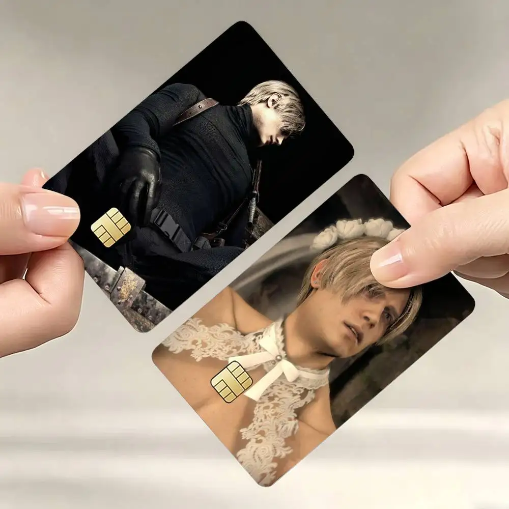 E-Evil G-Game L-Leon K-Kennedy Decorative Waterproof Film Skin Cover Credit Card Stickers Debit Front Bank Bus Pass