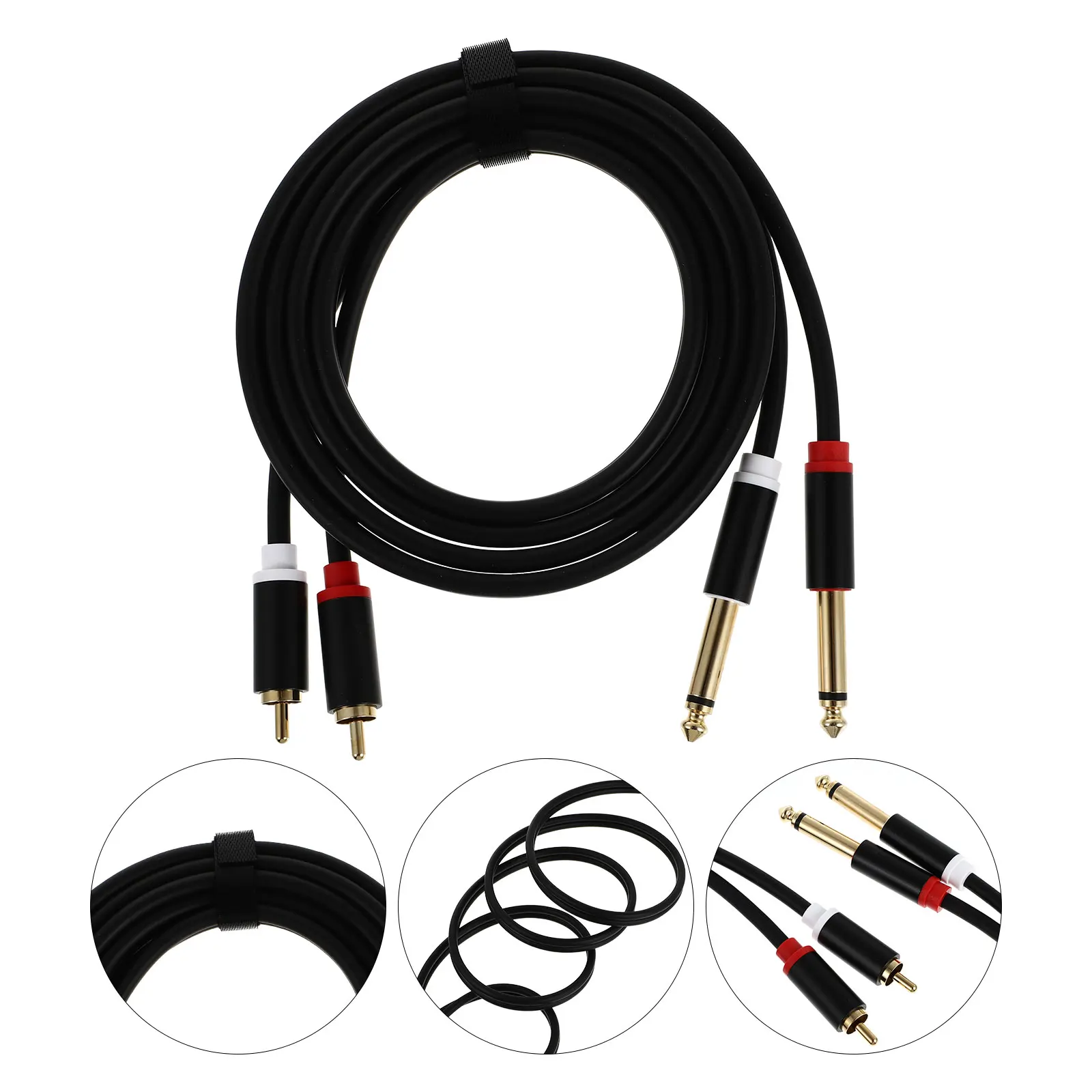 

1pc Adapter Cable For Mixer Amplifier Recorder Durable Aluminum Alloy Cable With Strong Anti-Interference Universal Audio