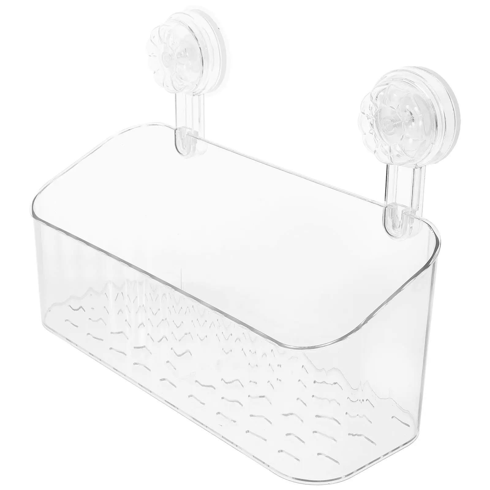 Suction Cup Bathroom Storage Rack Wall Mounted Holder Size L Shower Shelf Adhesive Organizer Toothbrush Holder Kitchen Storage
