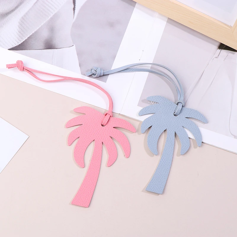 Trendy Coconut Tree Shape Leather Bag Charms Stylish Shoulder Bag Decoration Hanging Ornament