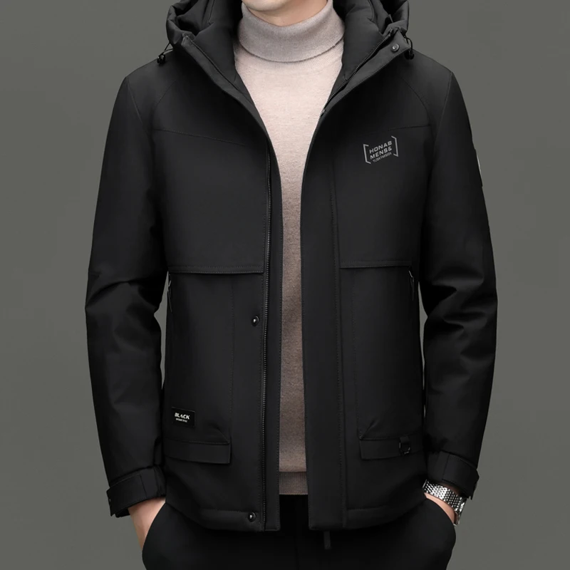 2024 new arrival winter jacket 90% white duck down jackets men,mens thicken warm parkas winter down coat,hooded parkas men YR097