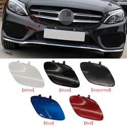 For Mercedes W205 Car Front Bumper Tow Hook Cover Cap Black White For Benz C Class 2015-2018 C180 C200 C220 C250 C300 2058850724