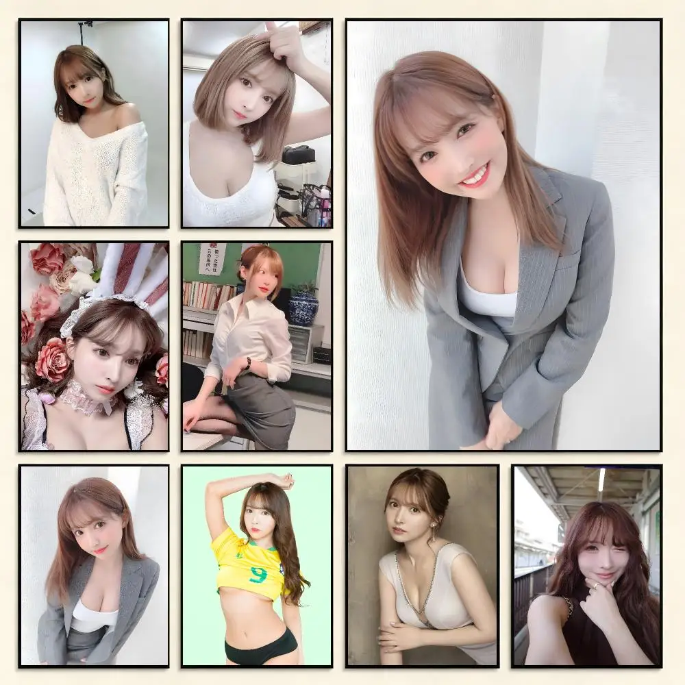 Voice Actress Mikami Yua Poster Digital Solvent Print Waterproof PP Fade-Resistant Wall Art Room Decor Gift