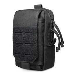 Outdoor Camouflage Mobile Phone Bag Edc Multifunctional Tactical Molle Accessory Bag Hiking Running Sports Waist Bag