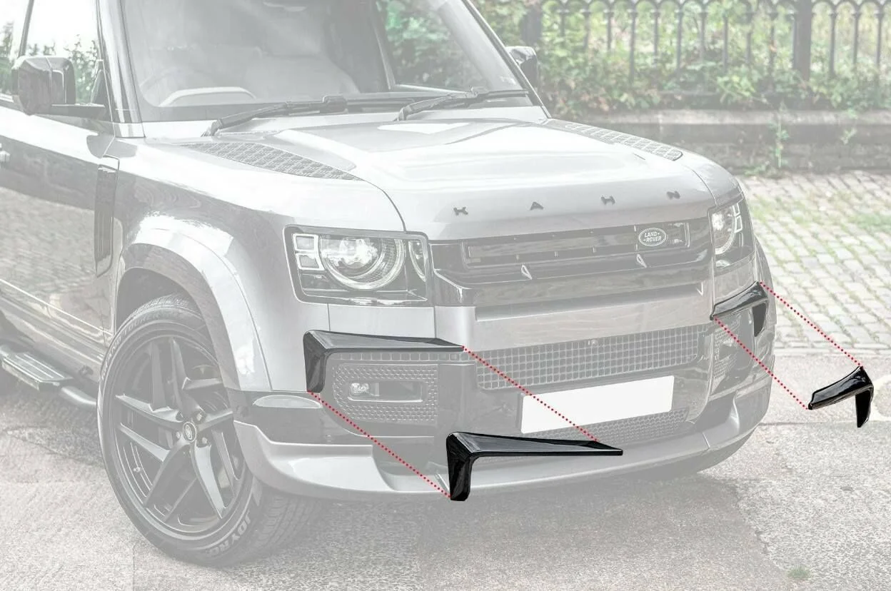 2020-2023 Land Rover Defender front bumper partition, fender diffuser lip kit, protective panel, decorative strip shovel