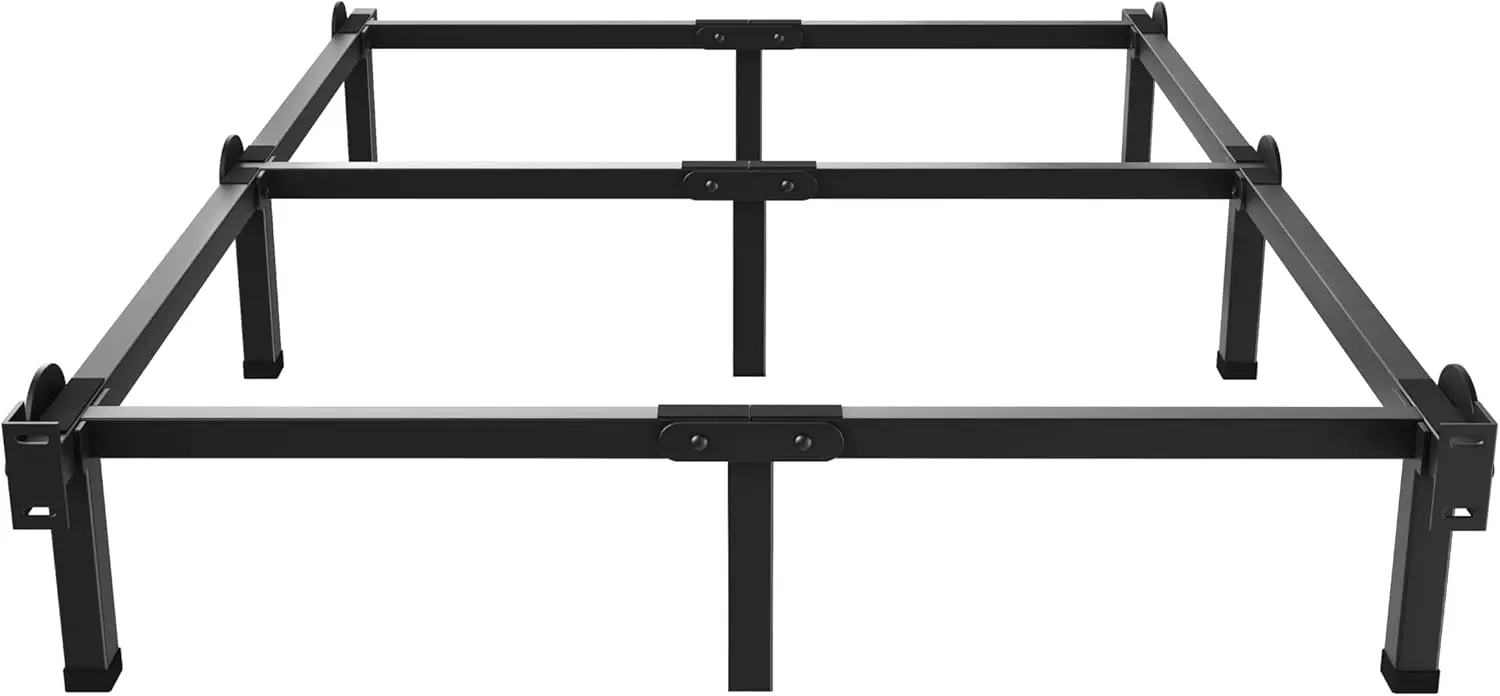 

Metal Bed Frame, 9-Leg Bed Base, 8 Inches Support For Box Spring And Mattress Set, Full, Easy Assembly, Black